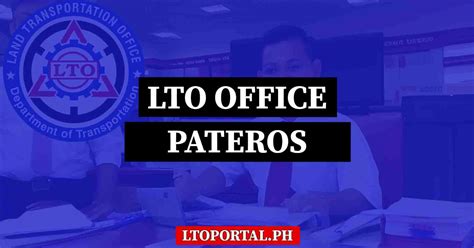 LTO – PATEROS EXTENSION OFFICE – CONTACT NUMBERS .